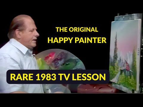 Vintage Bill Alexander Paint-Along (1983 Full TV Episode – Cabin in Oils)
