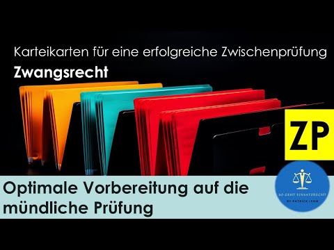 So geht Einsatzrecht! ►Lernen mit Karteikarten 👉🏻Vorstellung: Zwangsrecht (Zwischenprüfung)