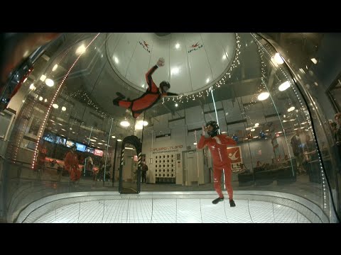 Indoor skydiving: up and down and over the feet  (Nick 24)