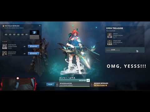 Hunting for Windranger Arcana in Winter 2024 Heroes' Hoard