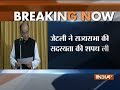 Union Minister Arun Jaitley takes oath as Rajya Sabha MP