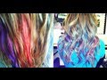 How to Color Your Hair With Chalk Pastels! 