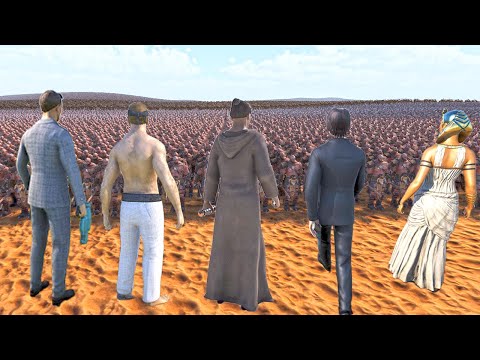 5 Heroes army against 5.5 million orcs & 10,000 trolls !! Ultimate Epic Battle Simulator 2 | UEBS 2