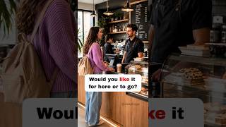 ☕ Order Coffee Like a Native! | Coffee Shop English Conversation #englishspeaking #shorts