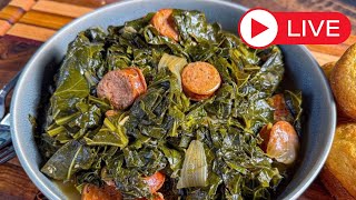 Gumbo Greens LIVE Cook with Me!