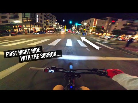 FIRST SURRON NIGHT RIDE || Night Cruise || 2023 40ah Surron Ebike