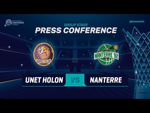 UNET Holon v Nanterre 92 - Press Conference - Basketball Champions League 2018-19