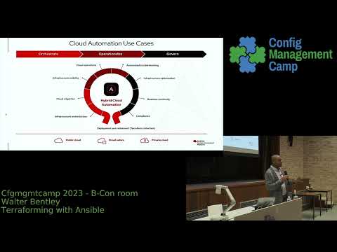 CfgMgmtCamp 2023 - Walter Bentley -- Terraforming with Ansible