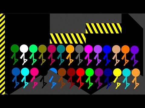 Unicycle Crush - Shutter Crush Stickman Survival Race in Algodoo