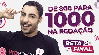 | Live | Como passar de 800 para 1000 na redação do Enem | Prof. Romulo Bolivar