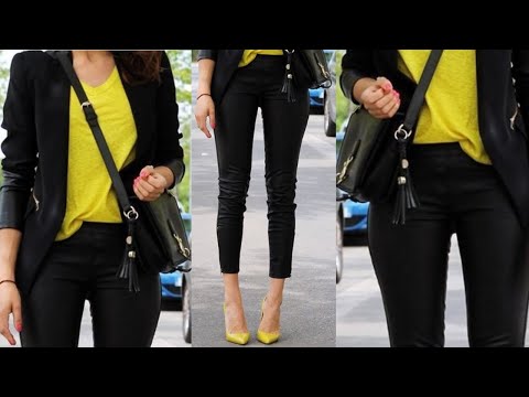 LOOKS CON BÁSICOS / COMBINACIONES CON PANTOLONES DE COLOR NEGRO OUTFITS CON PANTALÓN NEGRO ATUENDOS