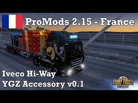 Euro Truck Sim 2 - #353 - Iveco Hi Way YGZ Addon v0.1 [Frosty Winter Mod & ProMODS 2.15 - France]
