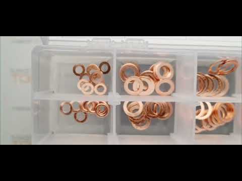 Шайбы медные YATO, 5/9 - 28/36 мм, 300 шт (YT-06872)