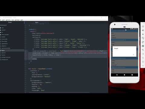 React Native Simple Sectionlist Component Example Android