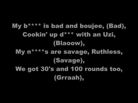 Migos ft. Lil Uzi Vert - Bad and Boujee (Clean w/ Lyrics)