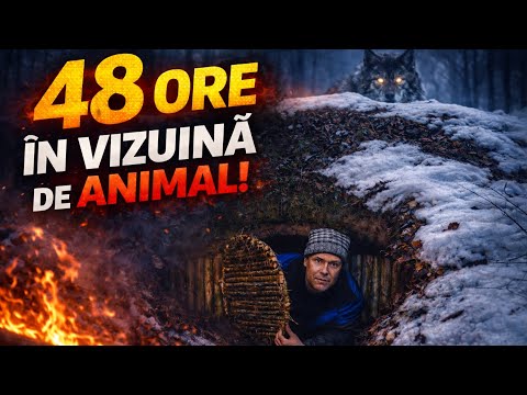 48 de ore intr-o vizuina de animal /Construiesc un adapost si supravietuiesc singur