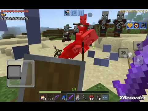 Matando saqueadores en Minecraft 