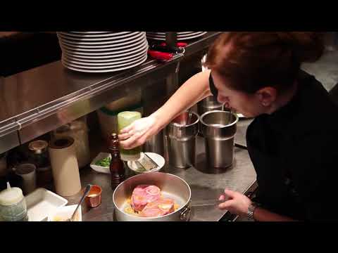 Chef Graziella Battista prepares osso bucco