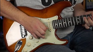 Video thumbnail for Fender American Performer Stratocaster - Honeyburst (review) by Rich Bischoff