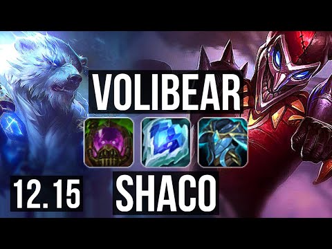 VOLIBEAR vs SHACO (JNG) | 11/1/11, Legendary, 300+ games | NA Diamond | 12.15