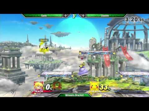 EVAC 15/4/16 - Sans (Peach) vs Dashie (Pikachu) - Smash 4 Wii U