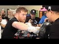 CANELO ALVAREZ DRILLS DEVASTATING BODY SHOTS AHEAD OF WORLD TITLE FIGHT VS SERGEY KOVALEV!
