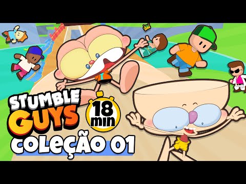 Capa de Mongo e Drongo em 3 episódios de Stumble Guys - Desenho animado de Stumble Guys
