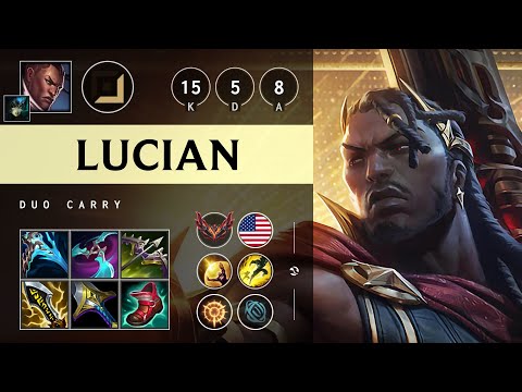 Lucian ADC vs Zeri: Triple Kill, Dominating - NA Grandmaster Patch 14.22