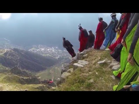 Sebastian Alvarez 15 Wingsuit charging from Le Brevent, Chamonix