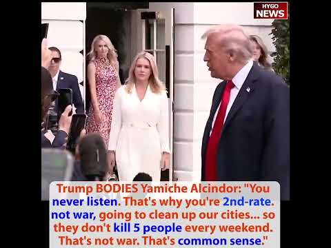 Trump to reporter: you're 2nd-rate never listen; saluting Flag, Signing hats, 2nd phase sanctions