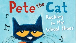 Reading  Pete the Cat: Rocking in My School Shoes 