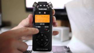 Tascam DR-05 - відео 1