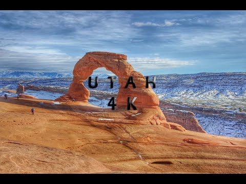 FLYING OVER UTAH (4K UHD) - Relaxing Music With Stunning Beautiful Nature Videos (4K Video Ultra HD)
