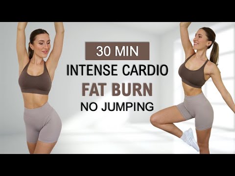 30 Min Intense Fat Burning HIIT Workout | NO JUMPING | Full Body Sweat, No Repeat, No Equipment