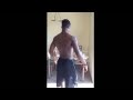 16 year old bodybuilder slo mo flexing