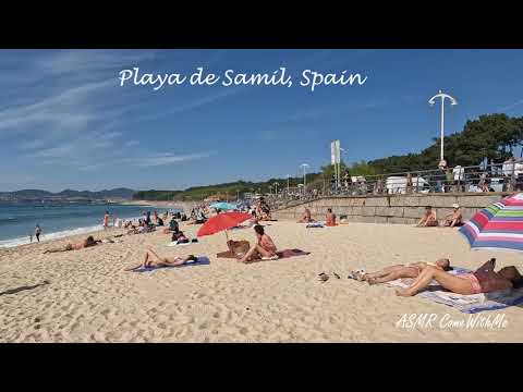 Playa de Samil, Spain Beach Walk