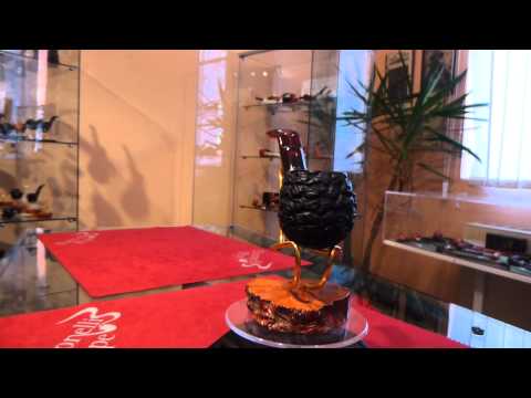 Pipa radica bent apple fatta a mano - www.paronellipipe.it