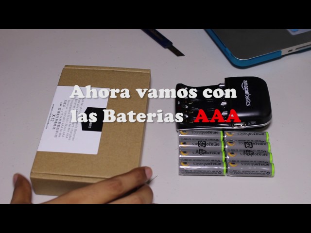 Vídeo relacionado con Amazon Basics paquete de 4 baterías AA NiMH recargables, 2400 mAh, 1,2 V, se recargan hasta 400 veces, precargadas