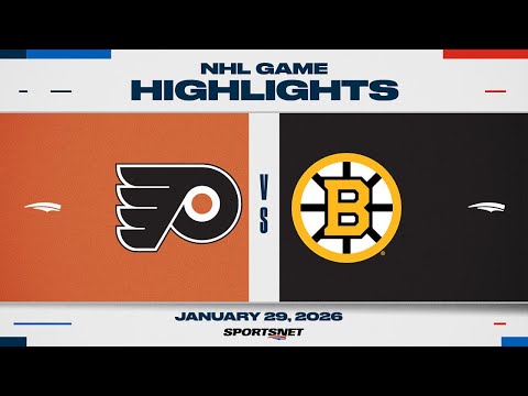 NHL Highlights | Flyers vs. Bruins - January 29, 2026
