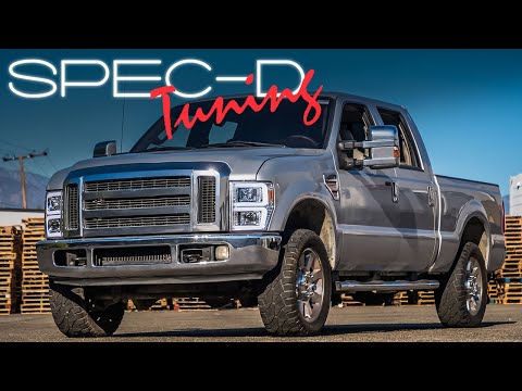 SPECDTUNING INSTALLATION VIDEO: 2008-2010 FORD F250/F350/F450 PROJECTOR HEADLIGHTS