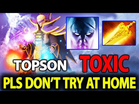 Topson [Invoker] Ghost Walk And Radiance Toxic Build Gameplay