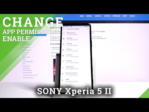 How to Change Apps Permissions in Sony Xperia 5 II - Manage App Permissions Settings
