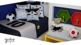 TOUR PELO QUARTO INFANTIL FUTEBOL | Grão de Gente