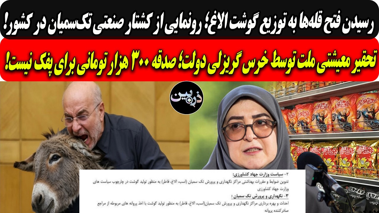 کشتارصنعتی وتوزیع گوشت اسب والاغ درکشور/تحقیرمعیشت ملت توسط خرس گریزلی دولت?