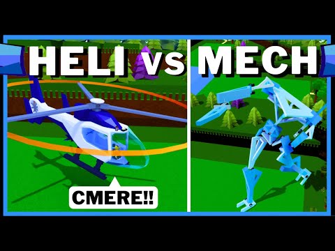 БИТВА ВЕРТОЛЕТОВ ПРОТИВ МЕХОВ!! (Трюк по сборке) в ROBLOX: Построй лодку ради сокровищ
