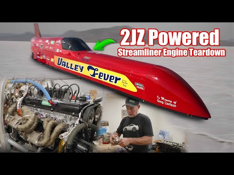 Finding Damage Inside The 331MPH 2JZ Powered Streamliner | Engine Teardown