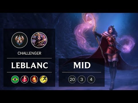 LeBlanc Mid vs Akali - BR Challenger Patch 8.24