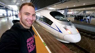 Chinese BULLET TRAIN Business Class REVIEW + Chinese Spicy Noodles | Shanghai to Hangzhou