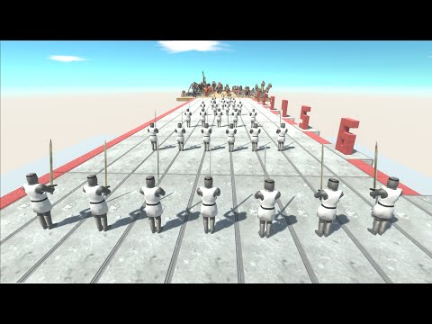 teutonic knight army vs every units - Animal Revolt Battle Simulator