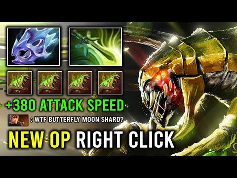 WTF Moon Shard + Butterfly Venomancer 100% Pure Right Click New Imbalanced Build Dota 2